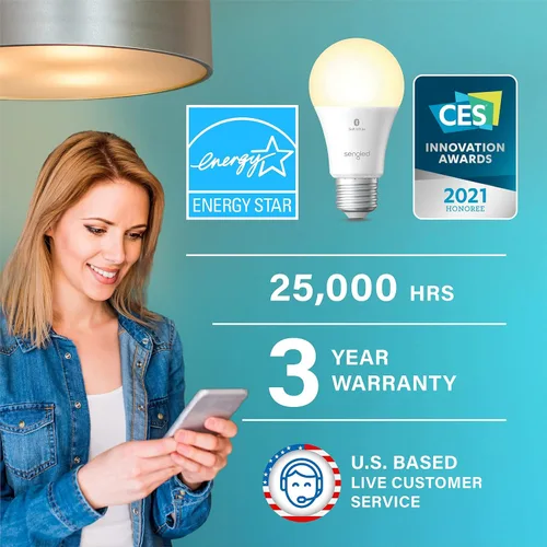 Miniatura 2 de Sengled Bombilla de luz Alexa, bombillas inteligentes de malla Bluetooth, bombillas inteligentes que funcionan solo con Alexa, bombilla LED
