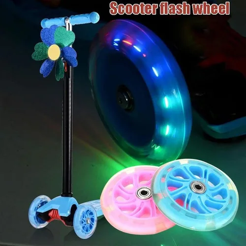 Miniatura 4 de TRENDYBOY Rueda de monopatín Rueda de Scooter Solo Warping Slide Carrito de compras Longboard 2 Color 4.724 in Ruedas (Color : Bule)