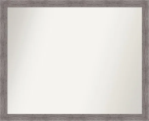 Miniatura 198 de Amanti Art Espejo de baño gris para sobre el fregadero, 31 x 48 pulgadas, espejo de tocador rectangular estrecho de color gris, marco de madera