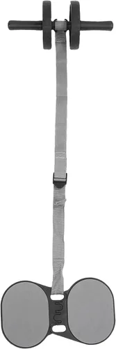 Keenso Rodillo de rueda abdominal, resistencia automática de doble rueda con rodillera, entrenador de núcleo eficaz para uso en el gimnasio en casa