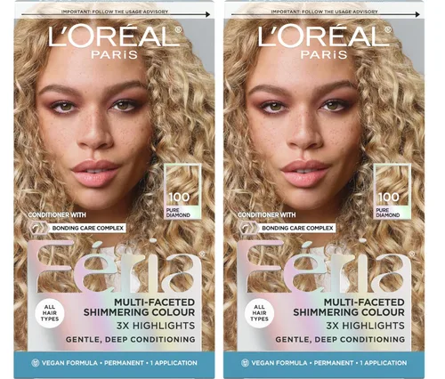 Miniatura 46 de L'Oreal Paris Feria - Tinte permanente multifacético y brillante, 60 Crystal Brown (castaño claro), paquete de 1 60 marrón claro