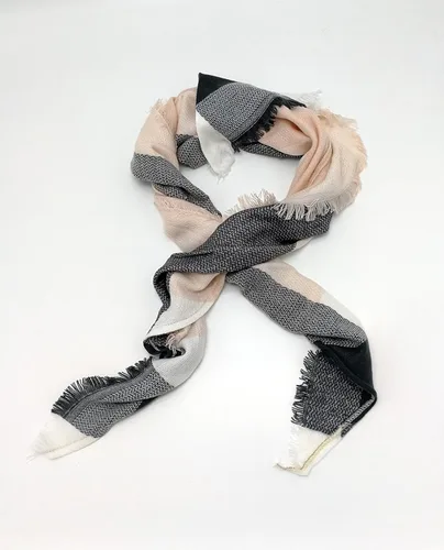Miniatura 2 de Wander Agio - Bufanda envolvente con diseño a cuadros o triangular para mujer, cálida y larga, de punto, sensación de cachemira, chal