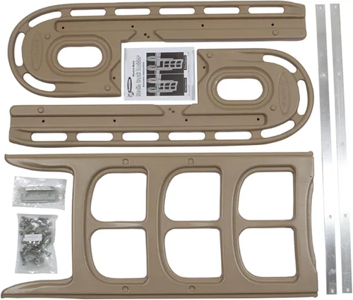 Miniatura 5 de PlayStar Escalera de muelle ajustable de resina ajustable para uso en muelles estacionarios, enrollables o flotantes