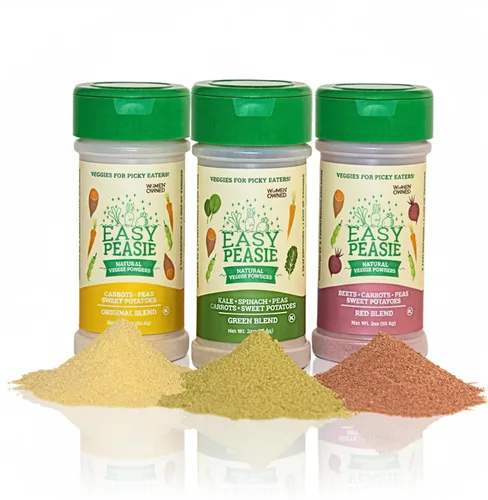 Easy Peasie Polvos vegetales naturales para niños y comensales exigentes | Aditivo de polvo de vegetales oculto para comidas y batidos (Paquete de