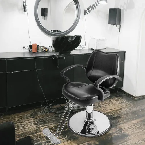 Miniatura 2 de Winado Silla de peluquería para salón de belleza con altura de asiento ajustable de 6 pulgadas y rodillo de 360 grados, soporta hasta 330 libras