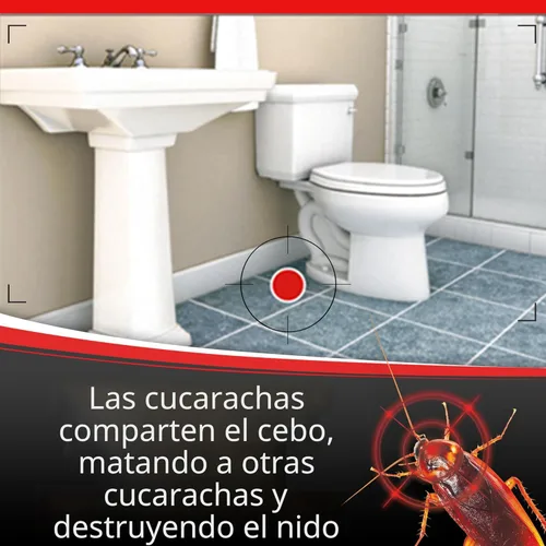 Miniatura 7 de Dial 51962 Dual Attack superbait roach-killing anzuelo, 12-Pk., 51962, Gel y cebo de cucaracha pequeña, 12 unidades, Rojo, 1, 1