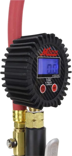 Miniatura 2 de Milton S-530 Inflador de neumáticos digital compacto con manómetro, 255 PSI, mandril de aire de doble cabezal, manguera de 15 ", dial de 2.5