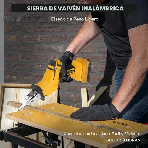Miniatura 7 de Sierra recíproca inalámbrica para batería Dewalt de 20V, sierras recíprocas con motor de escobillas de 150W, velocidad variable de 0-3500 SPM, kit
