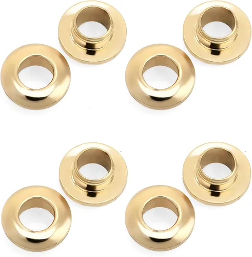 Miniatura 17 de CRAFTMEMORE Anillos de metal a presión con ojales de superficie plana, anillos tóricos para bolso, fácil instalación, paquete de 4 (0.433 in