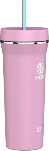 Miniatura 9 de Takeya 32 oz Stainless Steel Insulated Tumbler with Straw Lid, Premium Quality, Sweatproof
