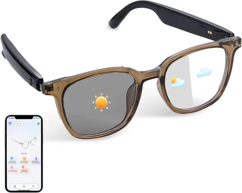 Miniatura 11 de AI Smart Glasses with ChatGPT, Bluetooth Glasses for Women & Men, Free App, AI Translation Glasses with 164 Languages, Photochromic Lenses