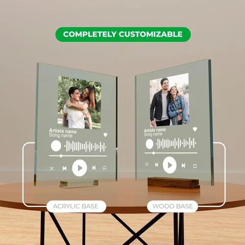 Miniatura 2 de EGD Spotify - Placa decorativa personalizada, regalos personalizados para él y ella, marco de fotos personalizado para novio, novia, pareja, esposa