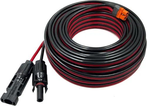 Cable de carga solar, conector solar a XT60i, conector adaptador de conexión de panel solar, cable de extensión XT60i-F, cable de extensión de 12