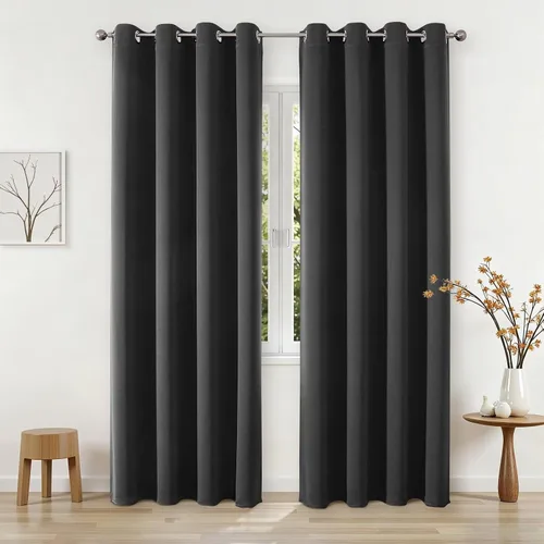 Miniatura 20 de Joydeco Cortinas opacas para dormitorio de 72 pulgadas de largo, 2 paneles de cortinas con aislamiento térmico para oscurecer la habitación