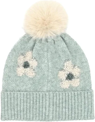 Miniatura 6 de C.C Southwest - Gorro de punto con pompón para mujer, unisex, elástico, suave, cálido, con piel sintética, gorro de invierno