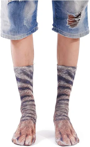 Miniatura 2 de Regalos de San Valentín para él, ella, hombres y mujeres, divertidos calcetines con patas de animales, calcetines novedosos en 3D locos con patas