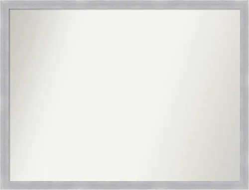 Amanti Art Espejo personalizado, espejo estrecho de baño de níquel cepillado, espejo de pared o espejo de tocador de baño sobre el fregadero (26 x