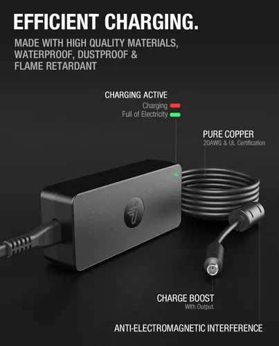Miniatura 2 de Adaptador de 42 V CA/CC compatible con Segway Ninebot MAX G30P G30LP G30LE KickScooter ES1 ES2 ES2L ES3 Pro ES4 E22 E25 E45 Air T15 G30 G30D 36VDC