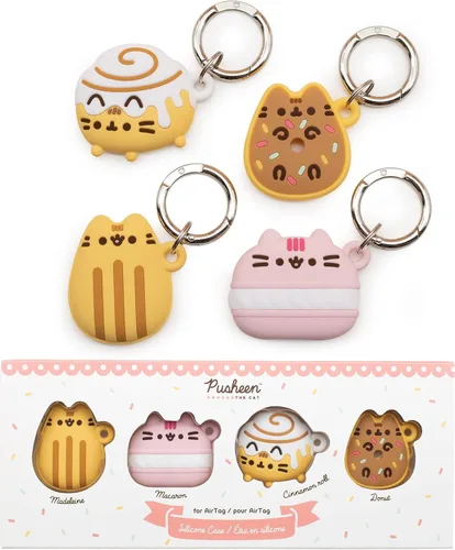 Miniatura 9 de iFace x Pusheen Café Series Funda protectora de silicona [compatible con Apple AirTag] [Bonita funda de personajes]
