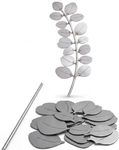 Miniatura 8 de Zonon Kit de práctica de soldadura de flores 3D para principiantes, proyecto de soldadura de acero inoxidable 201, cupones de cosas de arte de metal