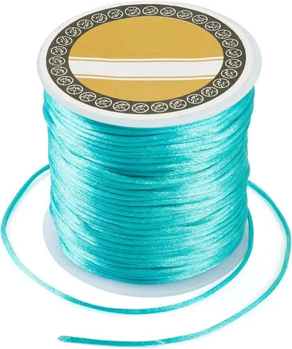 Miniatura 6 de Pandahall - Hilo de nailon para cuentas de 82 yardas, 0.039 pulgadas, trenzado de nailon trenzado, cordón de satén para anudar, trenzar y hacer