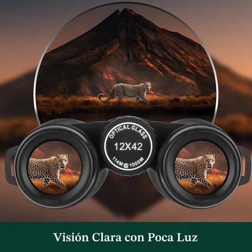 Miniatura 5 de Adorrgon Prismáticos HD de 12 x 42 pulgadas para adultos de alta potencia con adaptador de teléfono, trípode y adaptador de trípode, binoculares