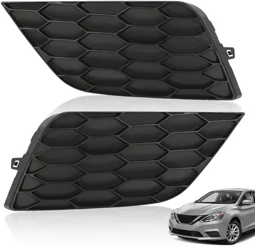 Miniatura 3 de G-PLUS Cubiertas de luz antiniebla, bisel de rejilla, compatible con Nissan Sentra 2016 2017 2018 2019, accesorios para lámpara antiniebla, cubierta