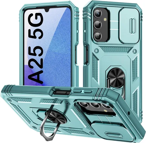 Miniatura 110 de PASNEW Funda para Samsung Galaxy A54, Soporte Metálico y Cubierta Deslizante para Cámara, Militar Multicapa Resistente de Cuerpo Completo a Prueba