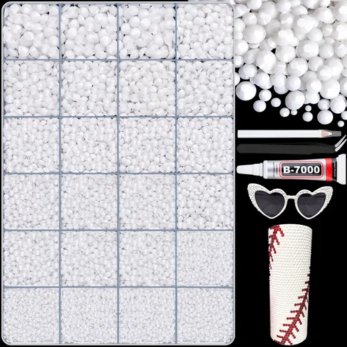 Miniatura 29 de 12000 diamantes de imitación de resina para decorar con brillantes con 3 piezas de pegamento para joyería B7000, 2 cajas de diamantes de imitación