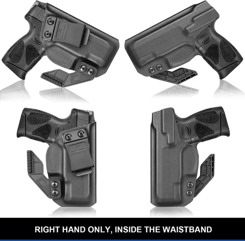Miniatura 5 de Funda de polímero IWB Taurus G2C y G3C Adj. Cant y retención Cintura interior Compatible con Taurus G3C/ G2C/ G2S/ PT111/PT140 Garra B-Kydex
