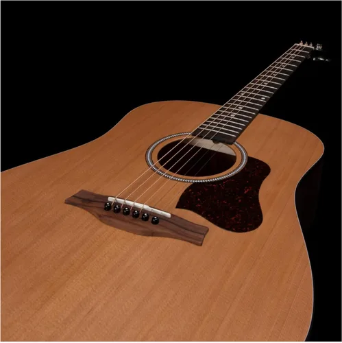 Miniatura 2 de Seagull S6 Cedar - Guitarra acústica delgada original, diapasón de palisandro, SEMI brillante natural