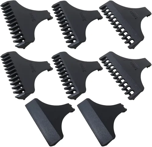 Juego de peine para cortar el cabello, 0.039 in, 0.079 in, 0.118 in, accesorios guía con cubierta para estilo vintage T9 altura 1.220 in 1.260 in,