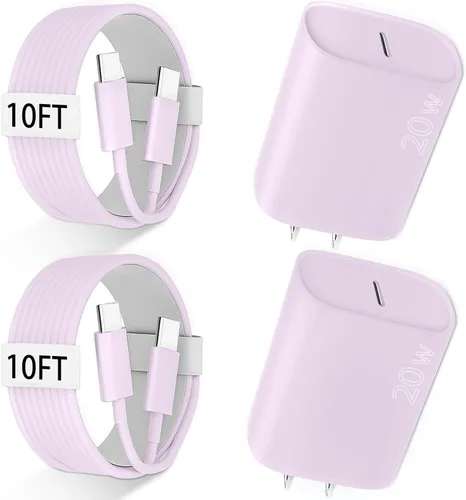 Miniatura 29 de Cargador para iPhone 17, 16, 15 Pro Max, cable largo USB C de carga rápida de 10 pies para Apple iPhone Block, con cargadores PD iPhone 17 de 20 W