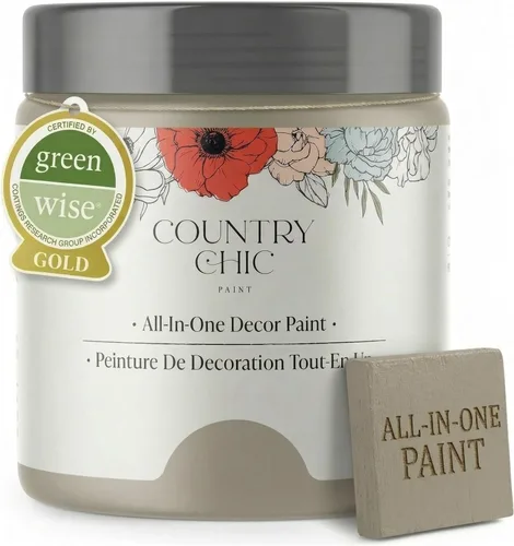 Miniatura 128 de Country Chic Pintura todo en uno estilo tiza para muebles, gabinetes, decoración del hogar, ecológica, acabado mate, imprimación incorporada y capa