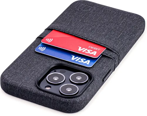 Miniatura 15 de Dockem Funda tipo cartera para iPhone 13 con placa metálica integrada para montaje magnético y 2 bolsillos para tarjetas de crédito: Luxe M2, piel