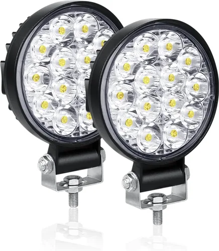 Miniatura 10 de AUXTINGS 6 pulgadas 15 cm 18 W Mini Luz de Trabajo LED Ultra Delgada, Luz de Punto LED, Luces de Conducción 12 V 24 V, Luces Antiniebla Todo Terreno