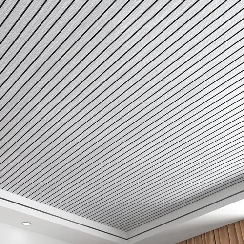 Miniatura 3 de Yenhome Paneles de pared de listones de madera texturizada 3D, paneles acústicos insonorizados para paredes interiores y techos, panel de espuma