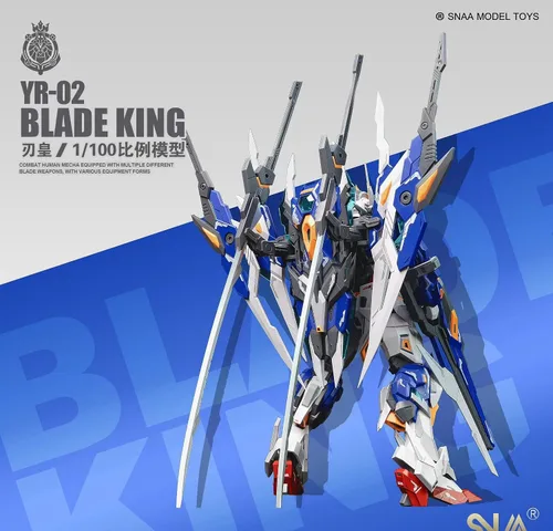 Miniatura 2 de Funtasy Planet Serie Mecha modelo ensamblado 1/100 escala 8.3 pulgadas SNAA Emperor Serie-Blade King, figuras de acción Kits de modelo Mecha Kit