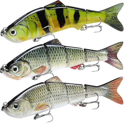 Miniatura 9 de TRUSCEND Swimmax - Señuelos de pesca realistas para agua salada y agua dulce, para trucha lucioperca, lucio, salmón azul, cebo, pesca de lubina