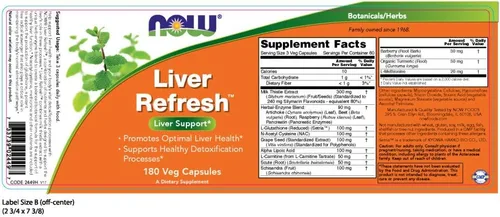 Miniatura 2 de NOW Foods Cápsulas vegetales para refrescar el hígado, 180 cápsulas (paquete de 2)