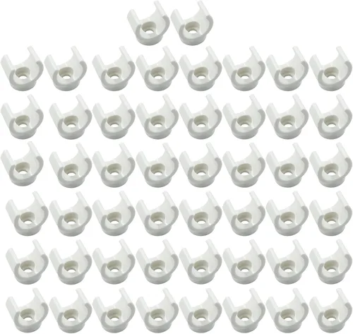 Litoexpe Abrazaderas para tubo PEX de 1/2 pulgada, soporte de tubo PVC de 16 mm, soportes colgantes de gancho en U de plástico para tubo PEX, clips