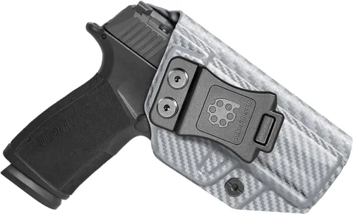 Miniatura 9 de Amberide Sig P365 XMacro IWB Holster, Kydex-Boltaron dentro de la cintura para P365 XMacro 0.354 in, extracción rápida, retención segura, 0-30° Cant