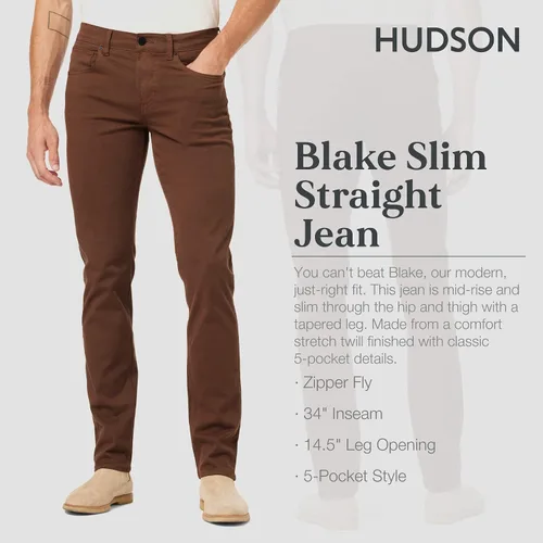 Miniatura 2 de HUDSON Blake Slim - Jeans de pierna recta para hombre