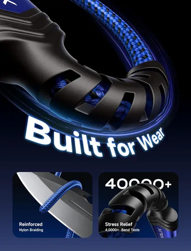Miniatura 5 de JSAUX Cable USB C [2 unidades de 6.6 pies], cable USB A a USB de carga rápida para iPhone Air, iPhone 17, iPhone 17 Pro, iPhone 17 Pro Max, iPhone