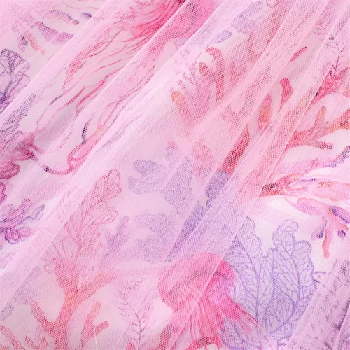 Miniatura 5 de PATPAT Vestido tutú para niña pequeña, vestidos florales de malla