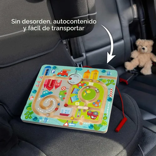 Miniatura 4 de Juego de magnético laberinto de ciudad, de la marca Haba, para niños de 2 años en adelante