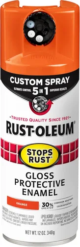 Miniatura 62 de Rust-Oleum 376855 - Pintura en aerosol antióxido personalizada 5 en 1, 12 onzas, color negro mate, (paquete de 1)