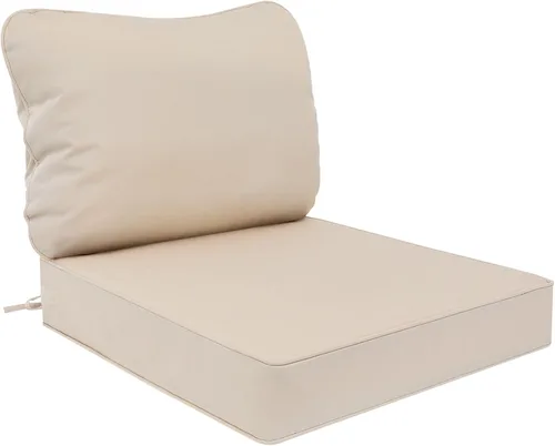 Miniatura 26 de AAAAAcessories Cojines de asiento para exteriores, resistentes a la decoloración, cojines de repuesto impermeables para muebles de patio, 21 x 21 x