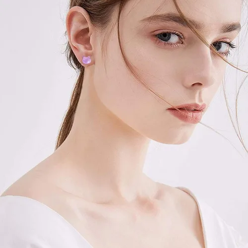 Miniatura 7 de AoedeJ Colorful Stud Earrings Set Plastic Earrings Cute Clear Earrings Kawaii Hypoallergenic Earrings for Girls Women Multipack