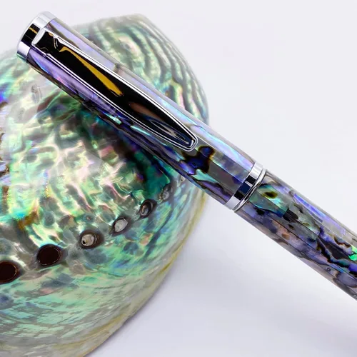Miniatura 6 de Bolígrafo LACHIEVA LUX de concha de abulón, regalo de lujo para hombres y mujeres, recarga alemana P900M de 1.0 mm, bolígrafo ejecutivo en caja